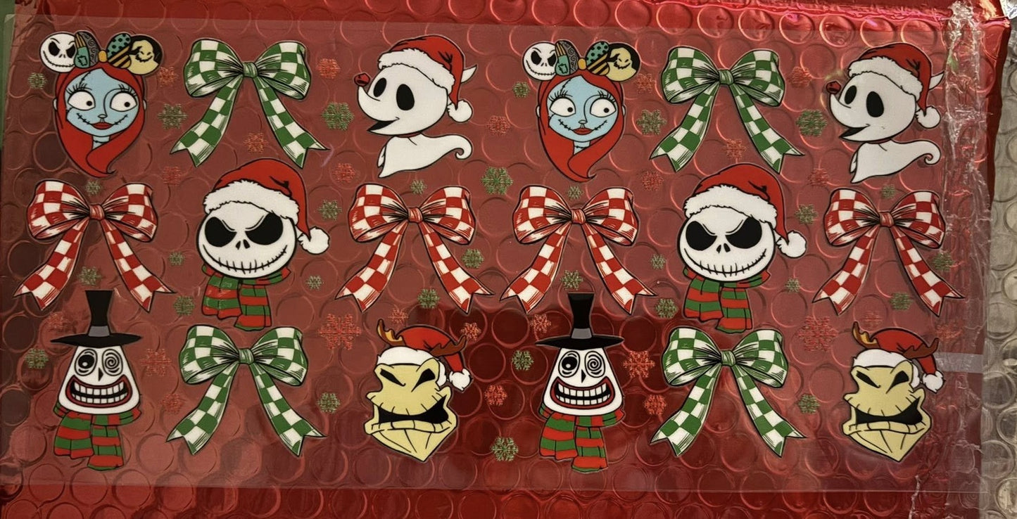 jack skellington inspired christmas wrap