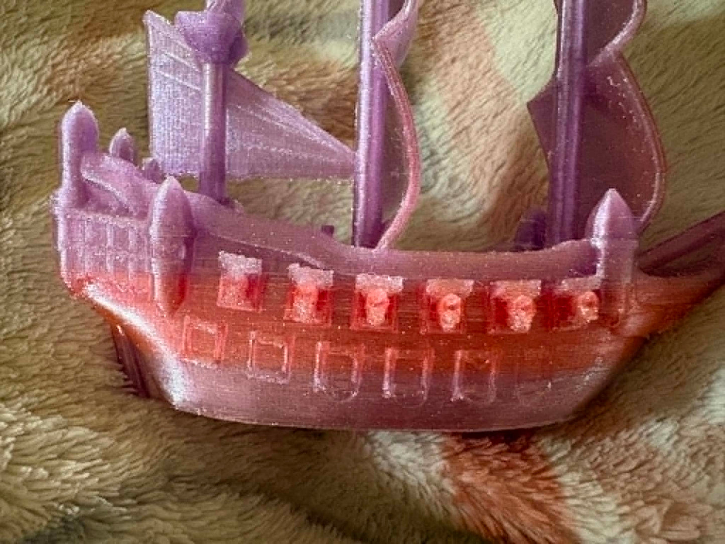 3D Printed pirate ship model