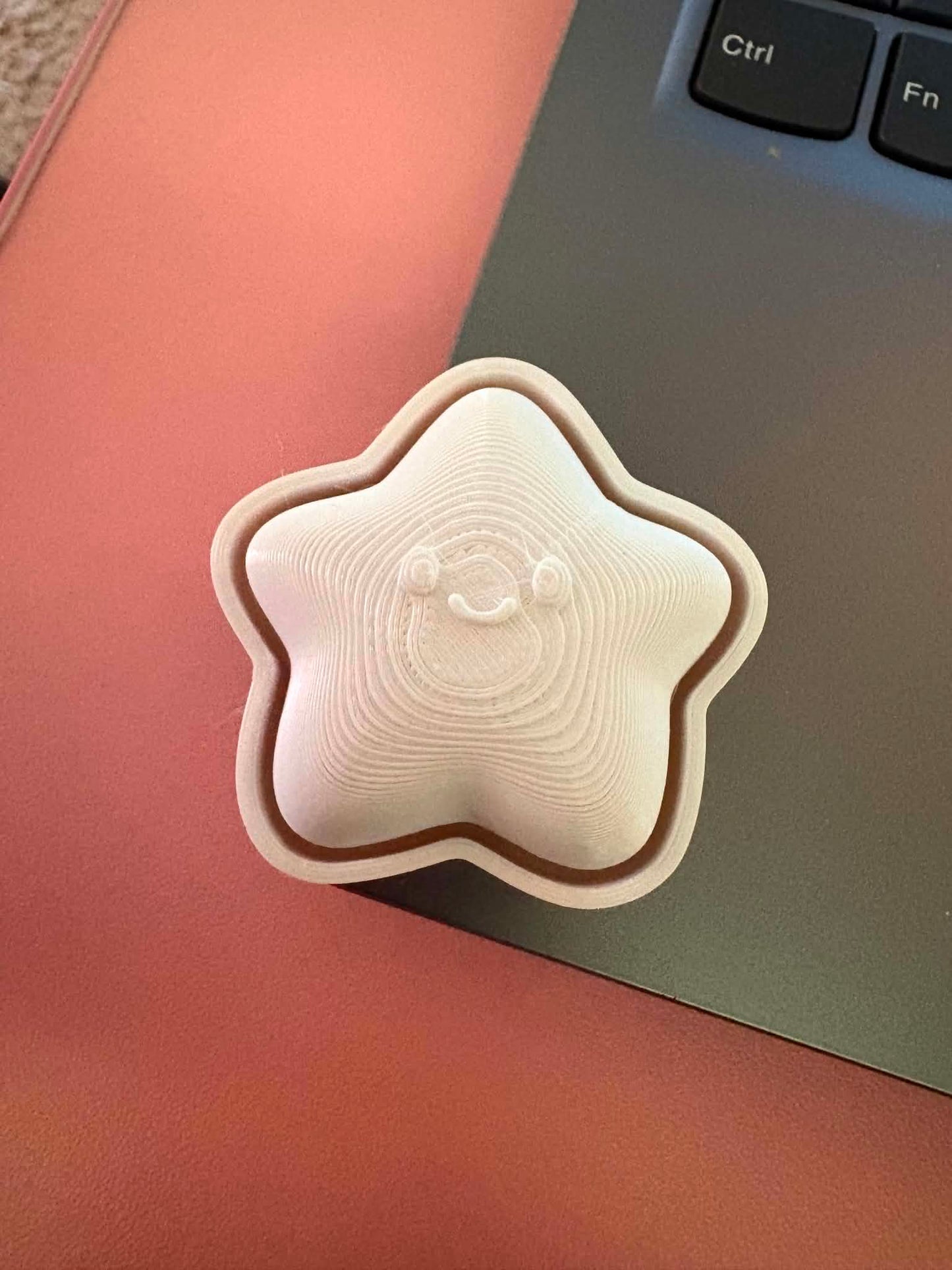 star fidget clicker keyring