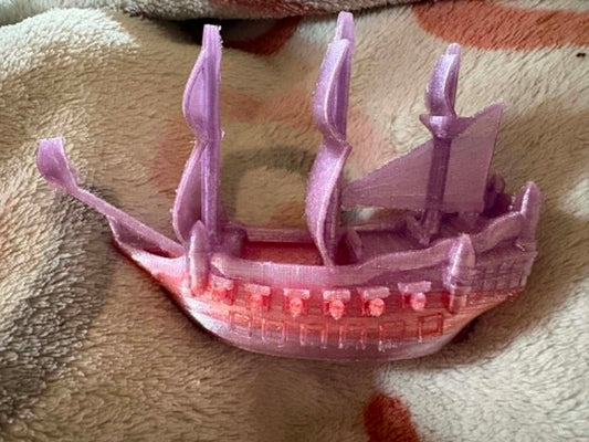 3D Printed pirate ship model