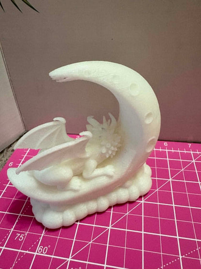 dragon on a moon