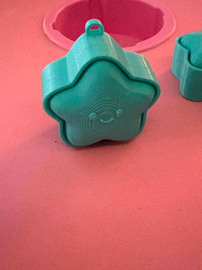 star fidget clicker keyring