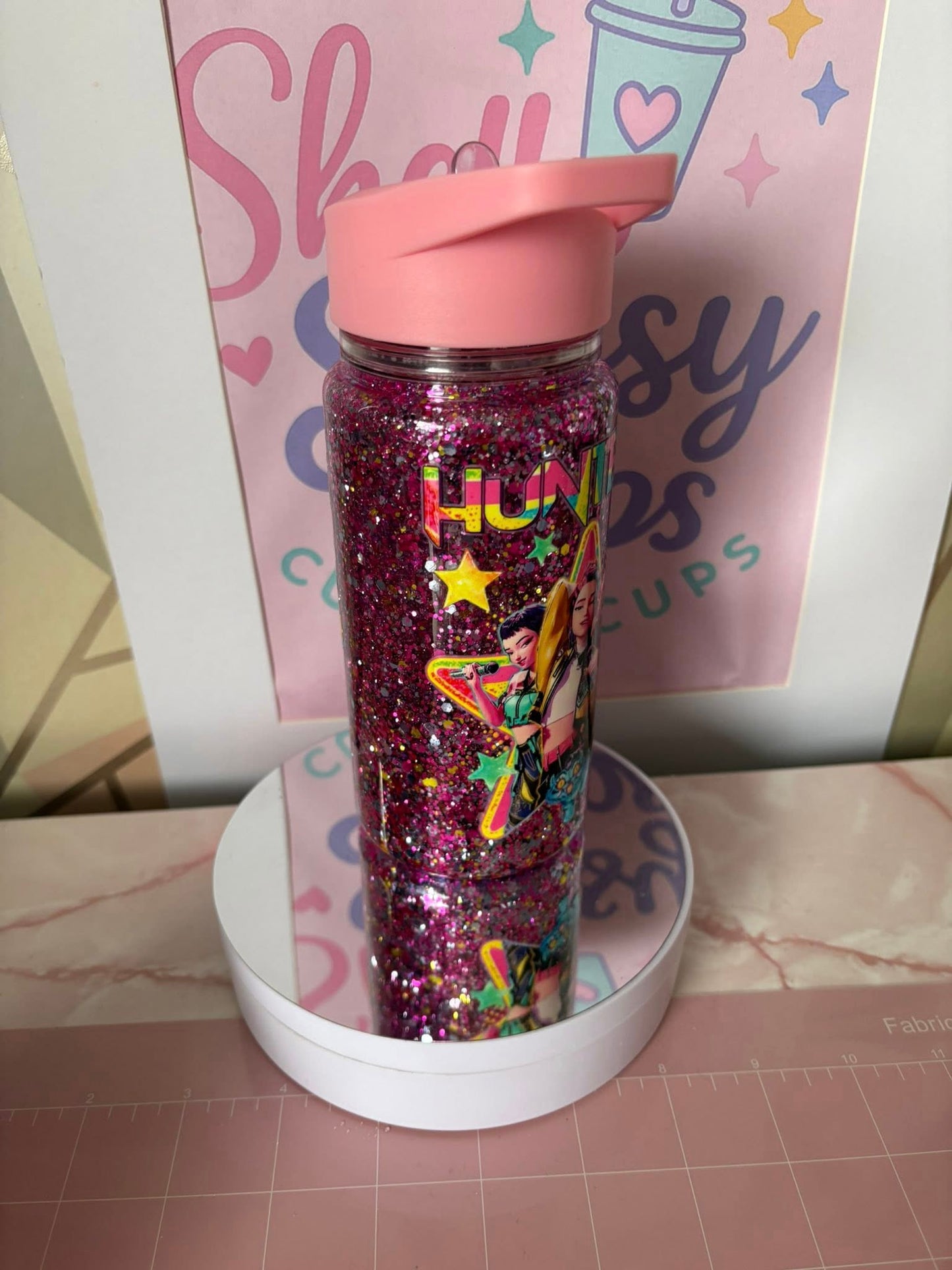 Kids 10oz bottle Glitter style