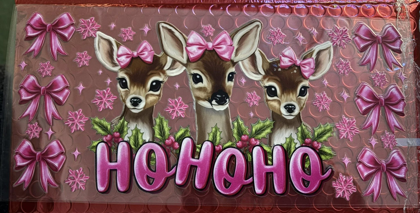 ho ho ho deer animal christmas
