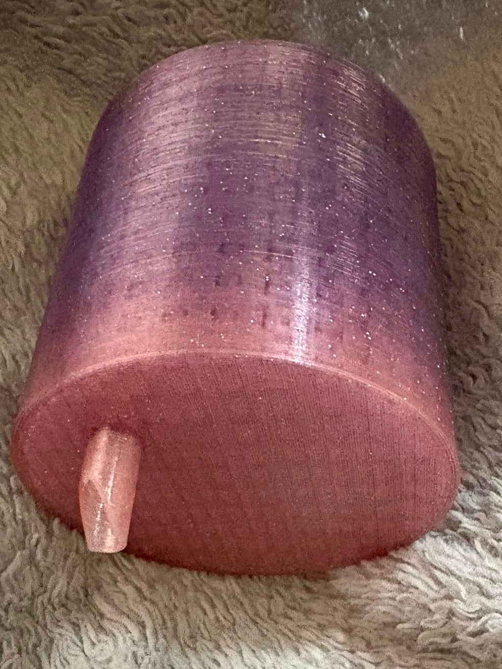 3d printed no mess glitter funnel
