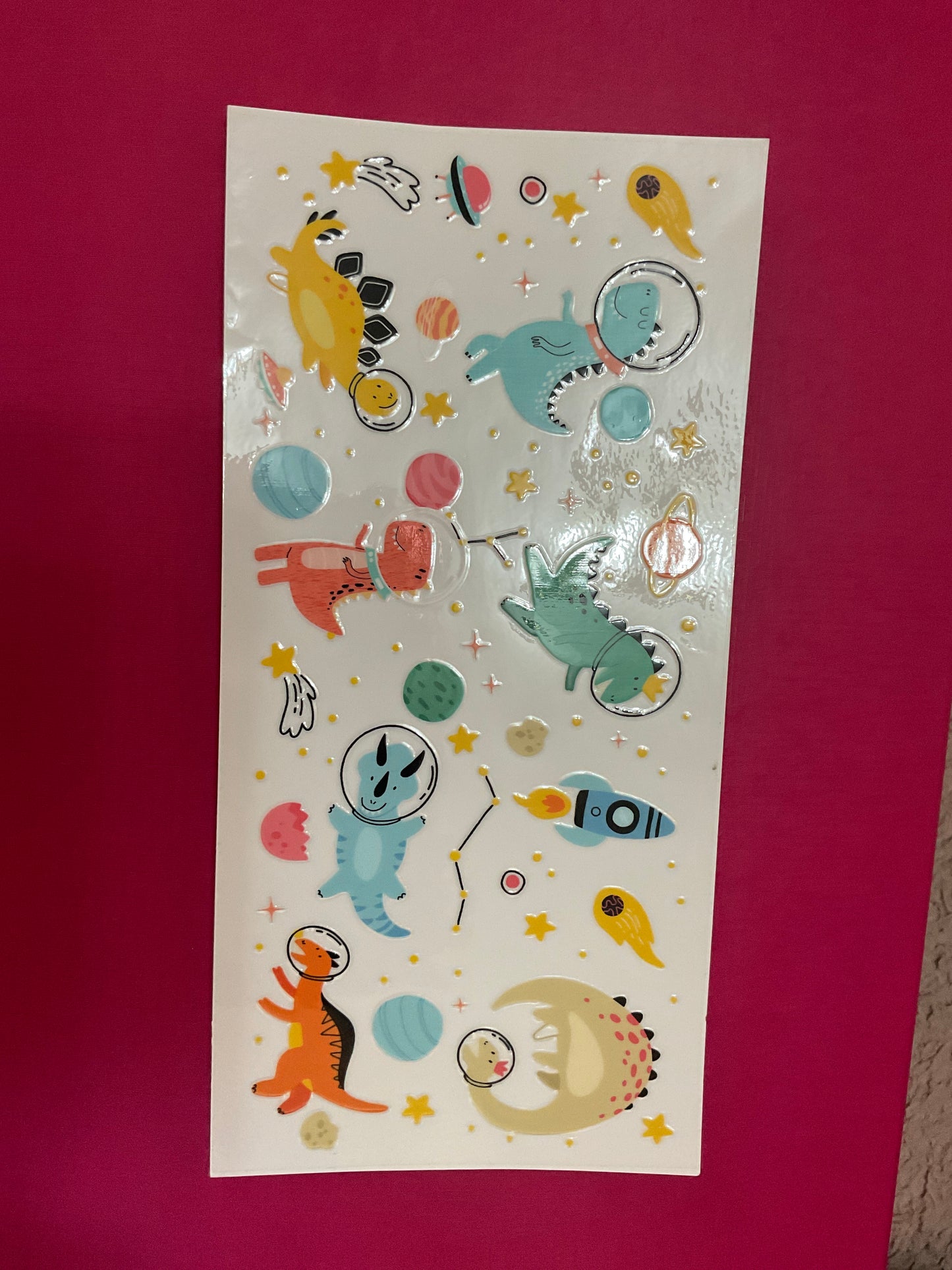 Space dino wraps