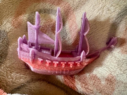 3D Printed pirate ship model
